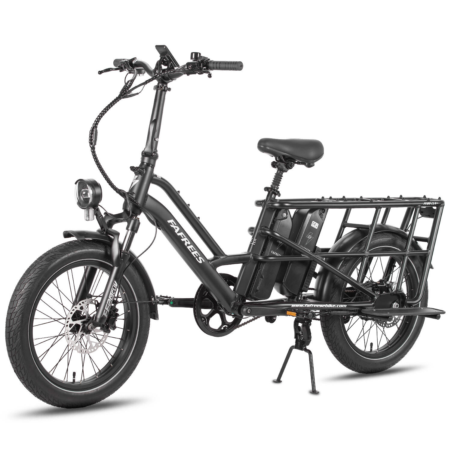 Fafrees FF20 CUV Elektro-Lastenrad, 2 x 12 Ah Akku (576 Wh), mit Kindersitz 2/7