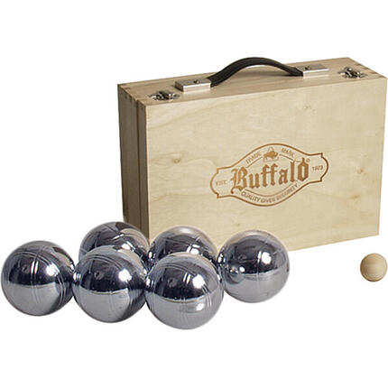 Buffalo Jeu de boules en métal (6pcs) dans une boîte en bois