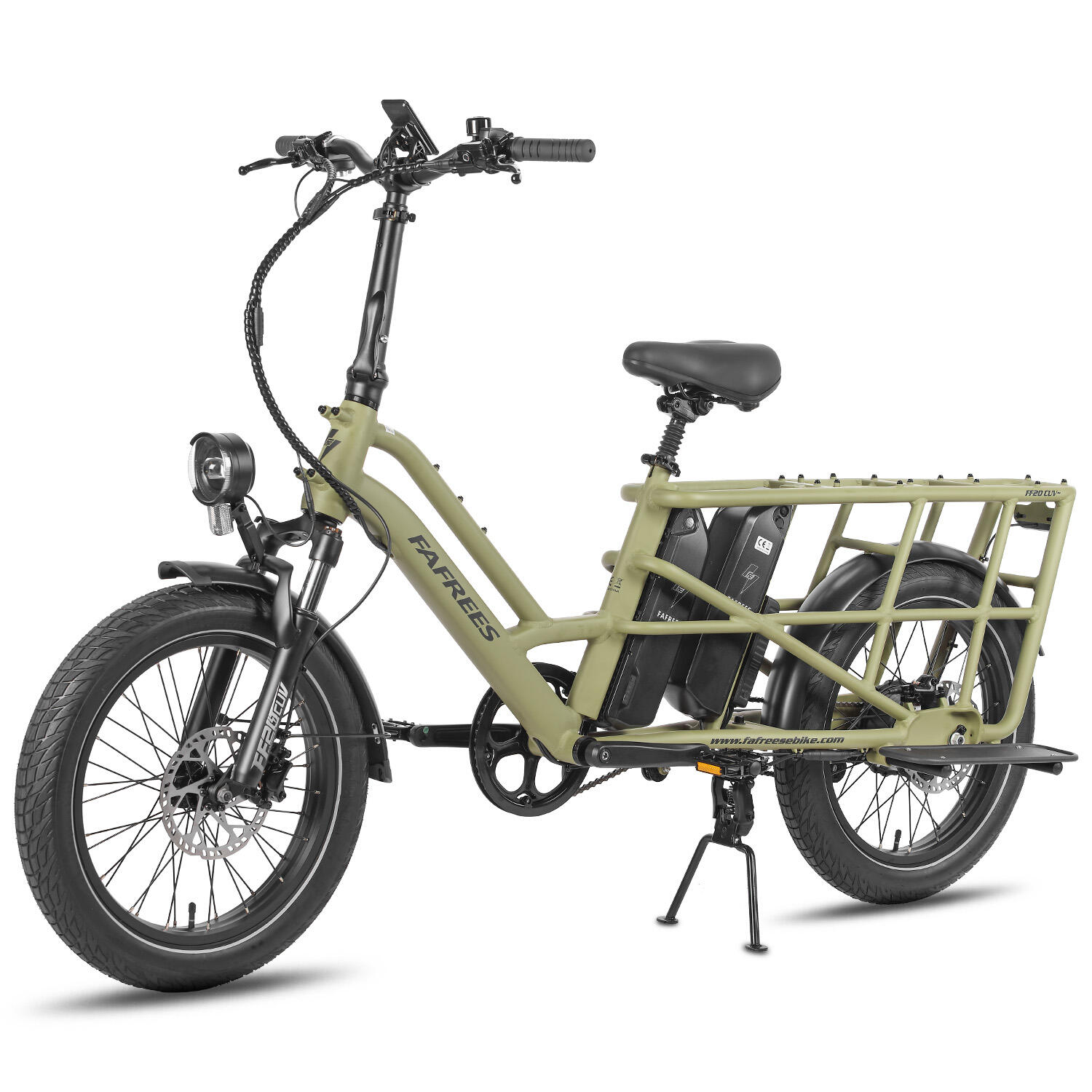 Fafrees FF20 CUV Elektro-Lastenrad, 2 x 12 Ah Akku (576 Wh), mit Kindersitz 2/7
