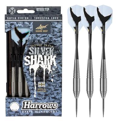 Harrows dartpijlen steeltip silver shark