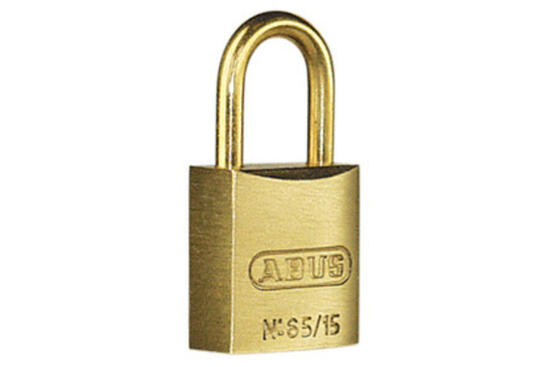 Abus Vorhängeschloss 65, Messing 65/15, Sicherheitsstufe 3