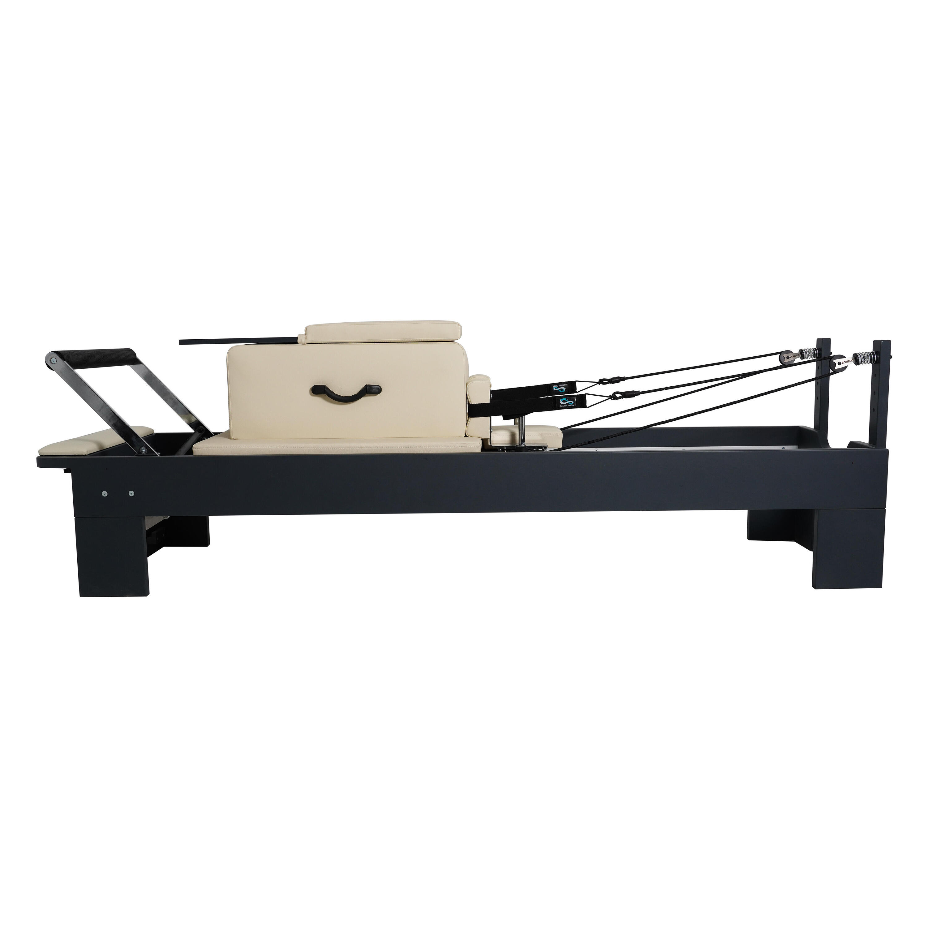 COSMOS Reformer Máquina de Pilates Basic Blanco-negro 239x70x38 cm 2/6
