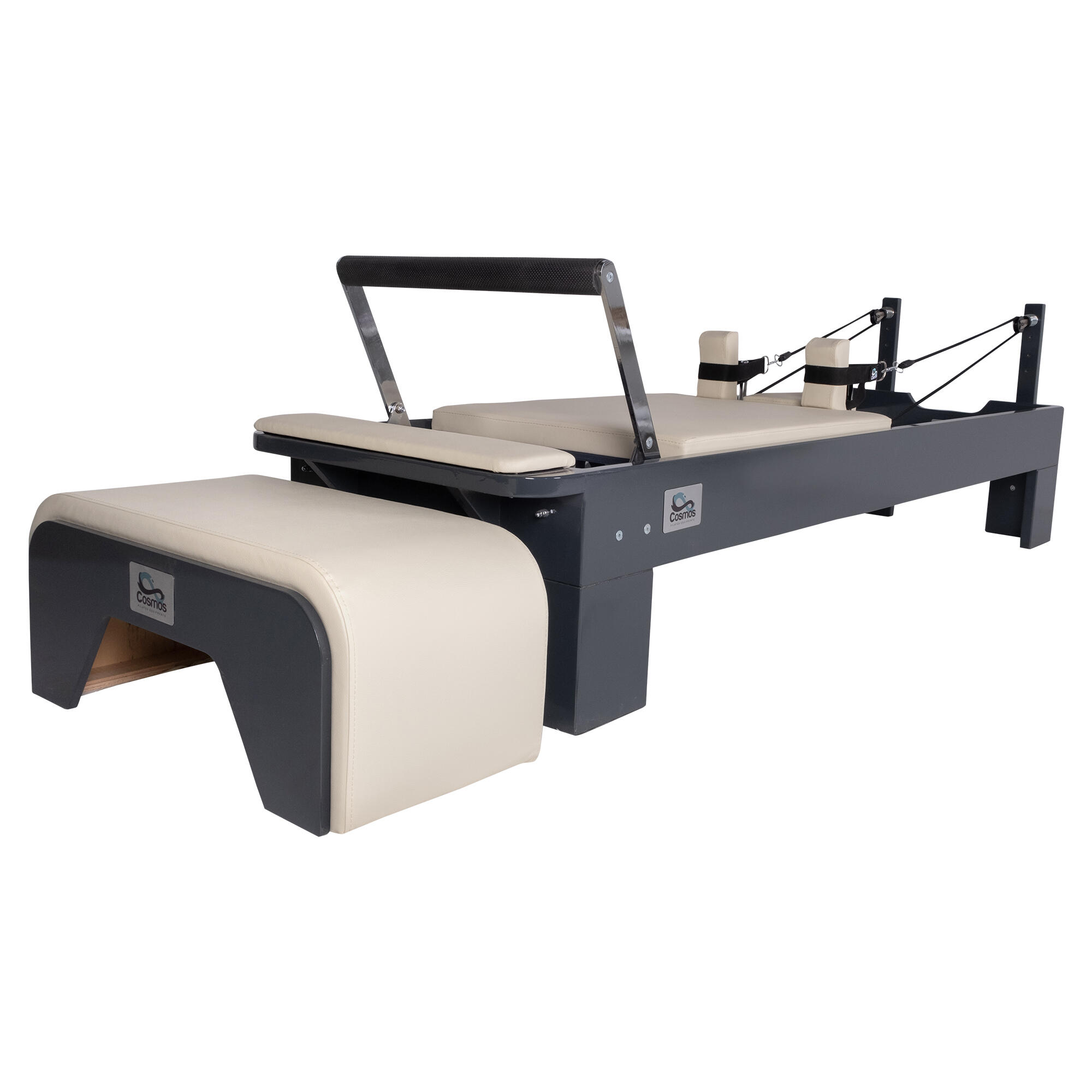 COSMOS Reformer Máquina de Pilates Basic Blanco-negro 239x70x38 cm 4/6