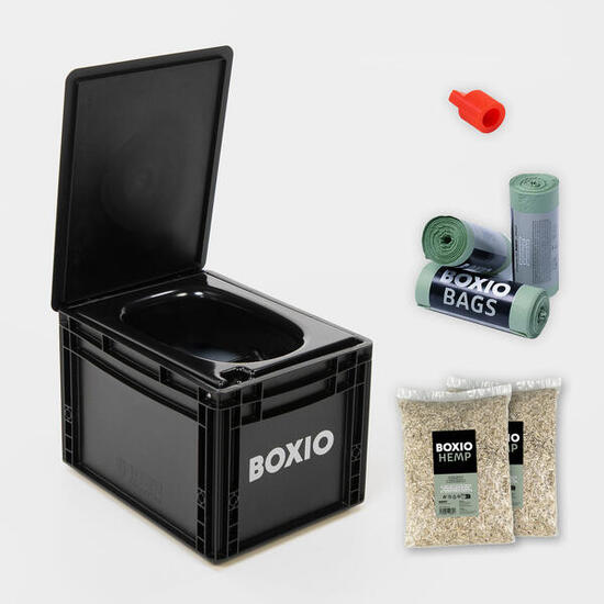 BOXIO TOILET PLUS: Kompakte Camping Trenntoilette Starterset