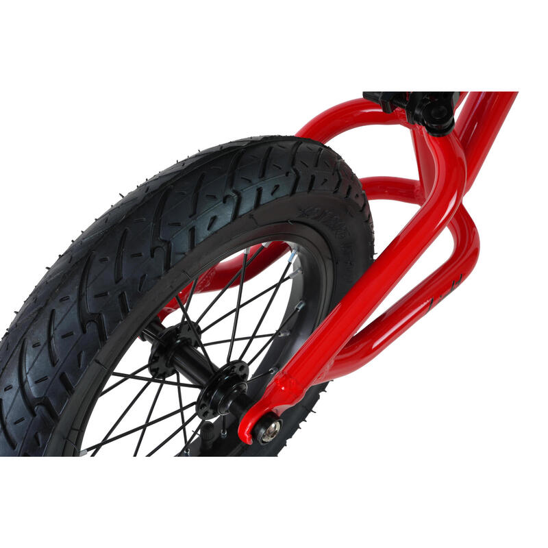 Bicicletă fără pedale pentru copii 12" MINI LIGHT din aluminiu. Matte Red