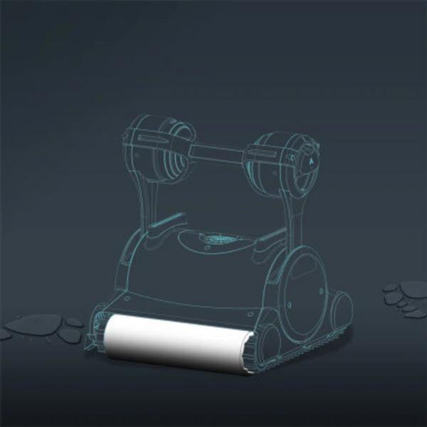 Brosse mousse Wd Diagno pour Robot Dolphin  - Maytronics 4/5