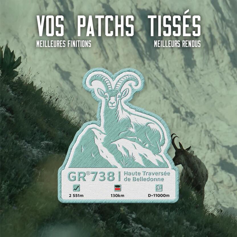 Écusson GR®738 Haute traversée de Belledonne 2/5