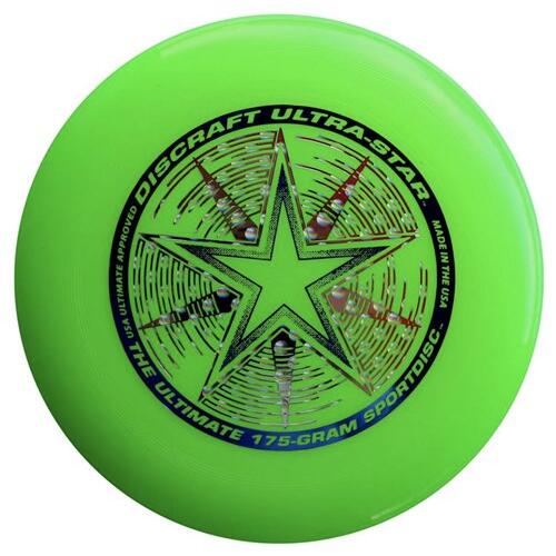 Disque de lancer Sport Ultimate - Discraft - Ultrastar Vert 175 gr