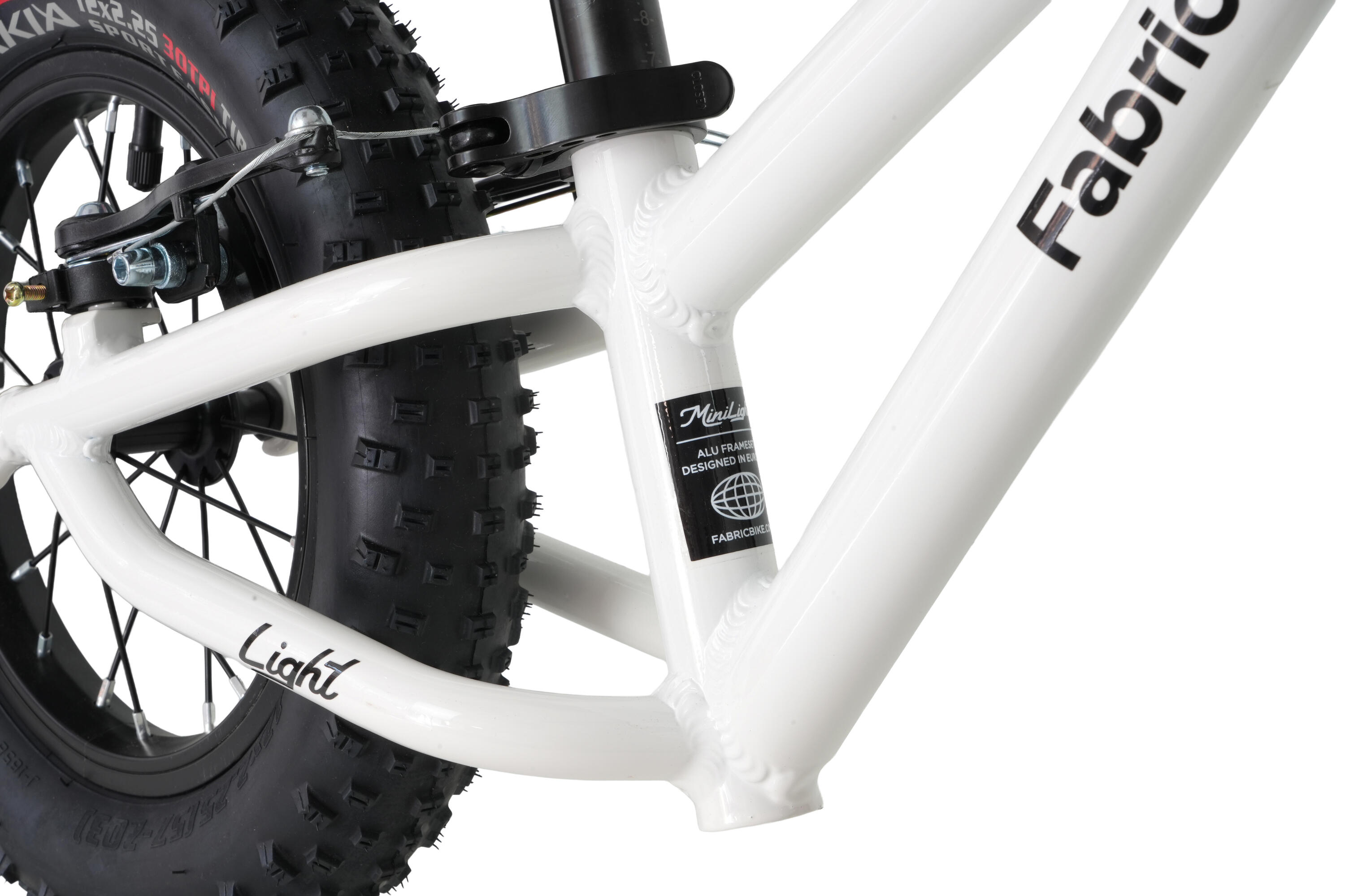 Kinderlaufrad 12" FabricBike MINI LIGHT Aluminium.  White Cross 5/7