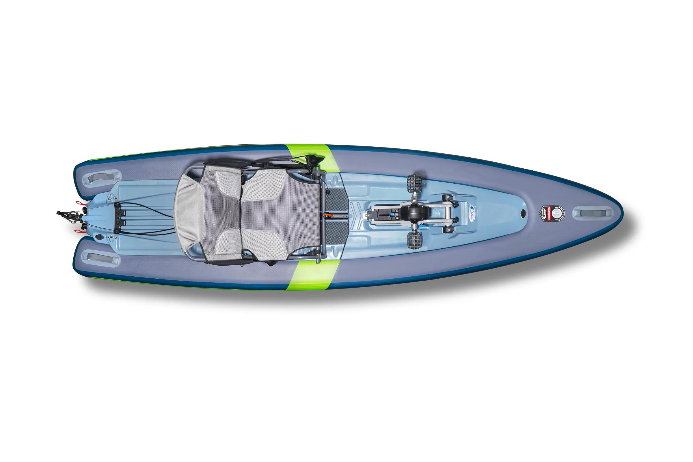 Paddle de pêche à pédales – semi rigide – démontable – Airship 4/7