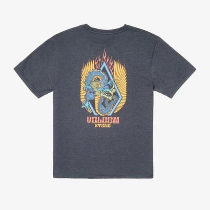 T-shirt Volcom Draggin Stone HTH Noir