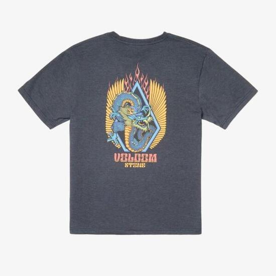 T-shirt Volcom Draggin Stone HTH Noir