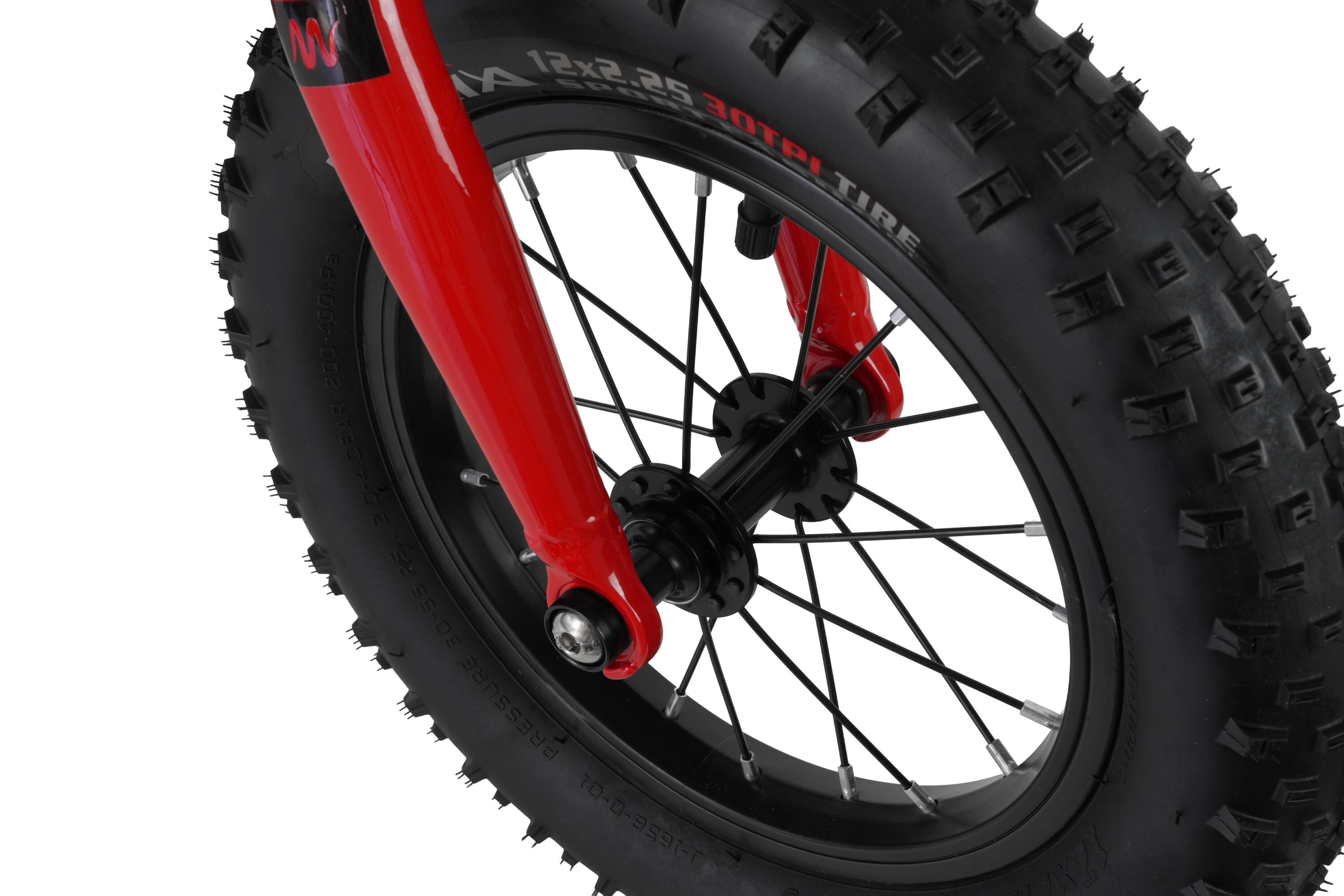 Bicicleta sin pedales niños 12" MINI LIGHT aluminio. Matte Red Cross 3/7