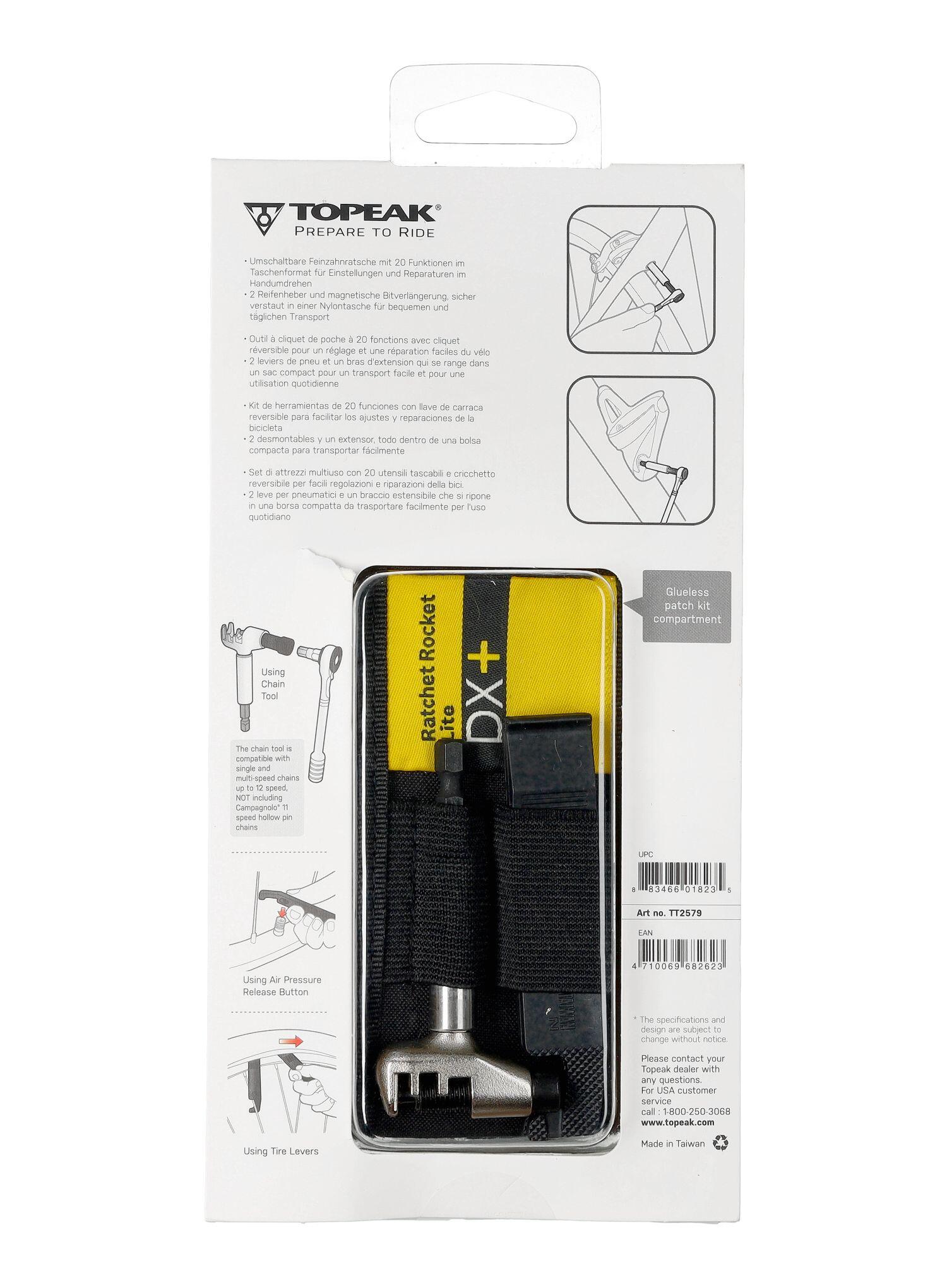 Topeak RatchetRocket Lite DX+ Ratschenwerkzeug mit 17 Funktionen 6/7