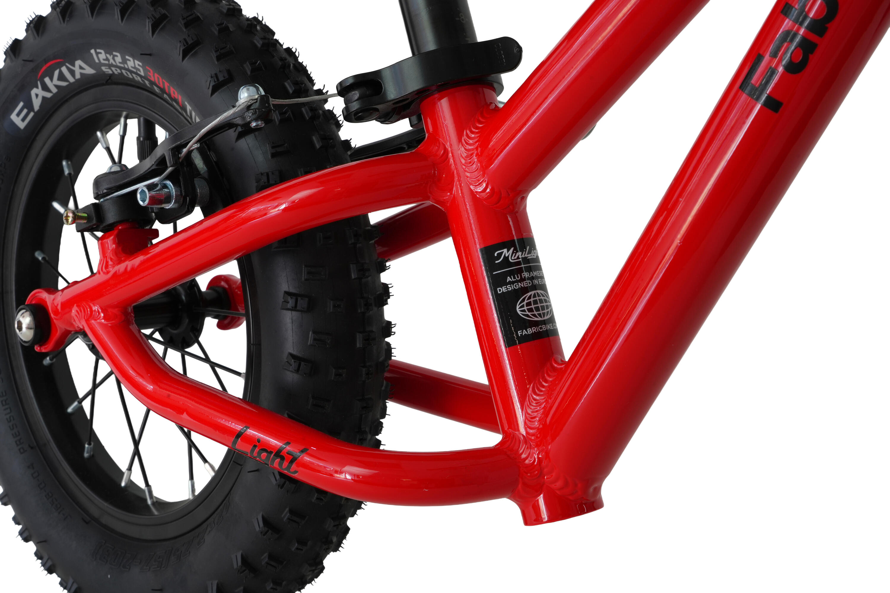 Bicicleta sin pedales niños 12" MINI LIGHT aluminio. Matte Red Cross 5/7