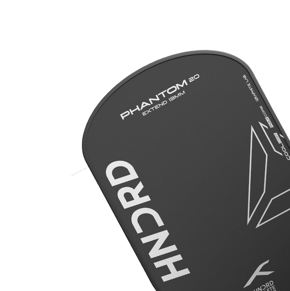 Pickleballschläger -Phantom 20 Extend  13mm Power Schwarz/Weiß 3/8