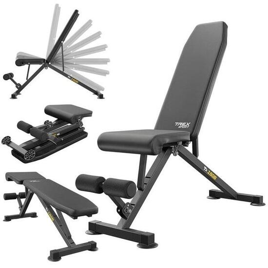 Ławka treningowa pod wyciskanie Trex Sport TX-150B regulowana składana do 150kg