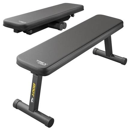 Ławka treningowa prosta do ćwiczeń Trex Sport TX-100B składana do 120kg