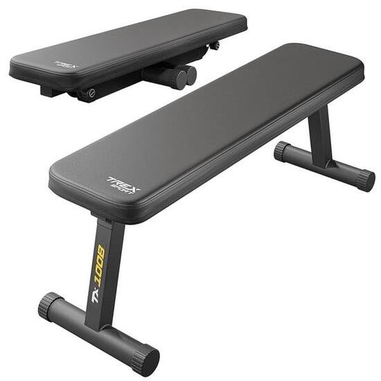 Ławka treningowa prosta do ćwiczeń Trex Sport TX-100B składana do 120kg