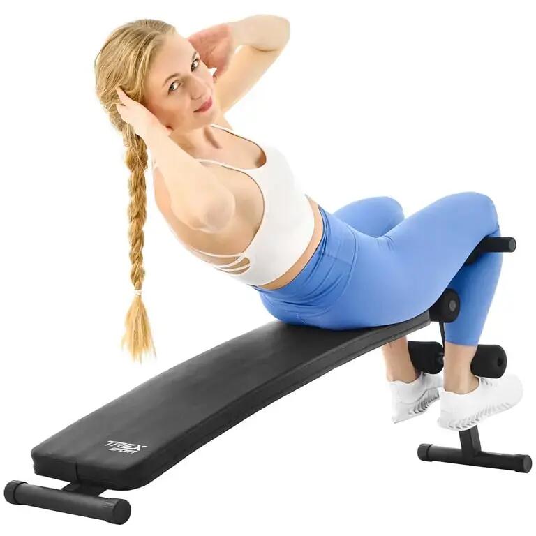 Сгъваема наклонена лежанка за коремни преси Trex Sport TX-050B, до 110 кг