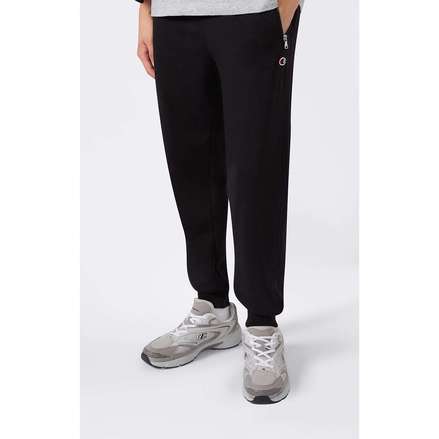 Pantalones y sobrepantalones para Hombre Champion Rib cuff pants  Negro 2/5