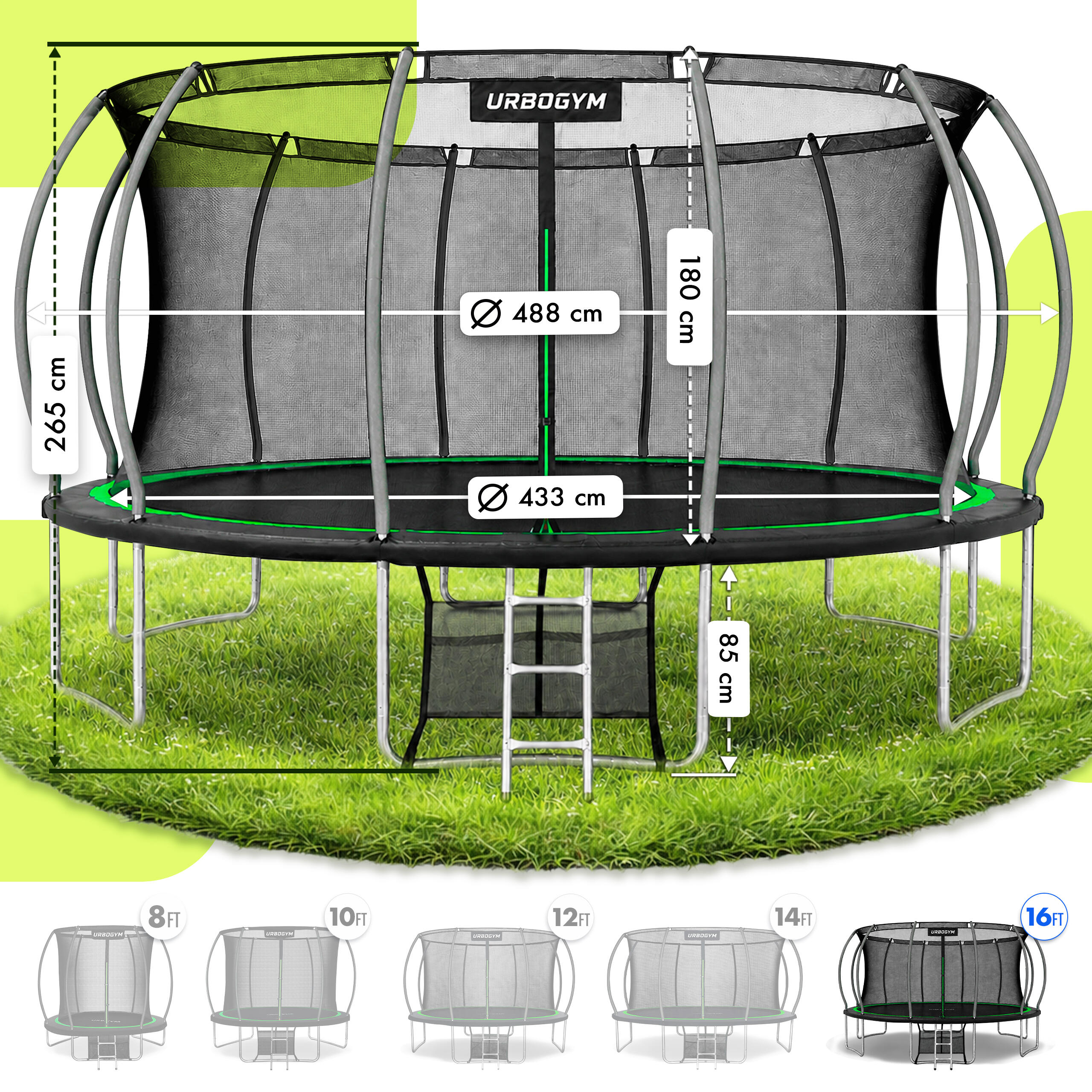 Trampolina Ogrodowa Infinity 16FT 4/7