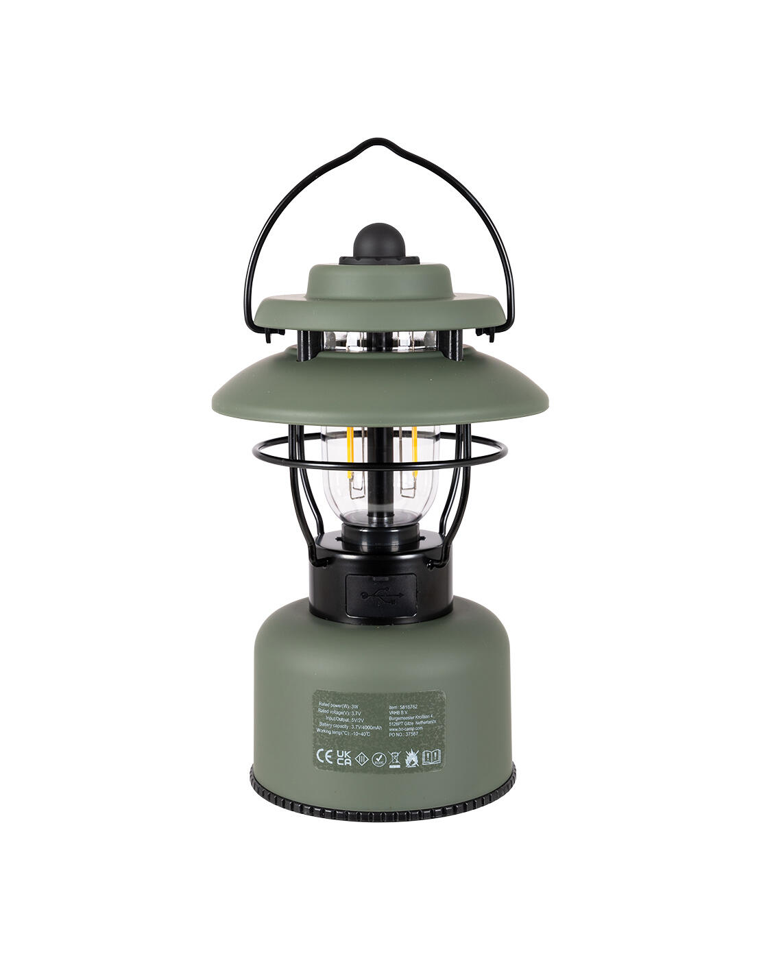 Industrial - Lanterne de table - Lucerne - Rechargeable - 160 Lumen 4/6