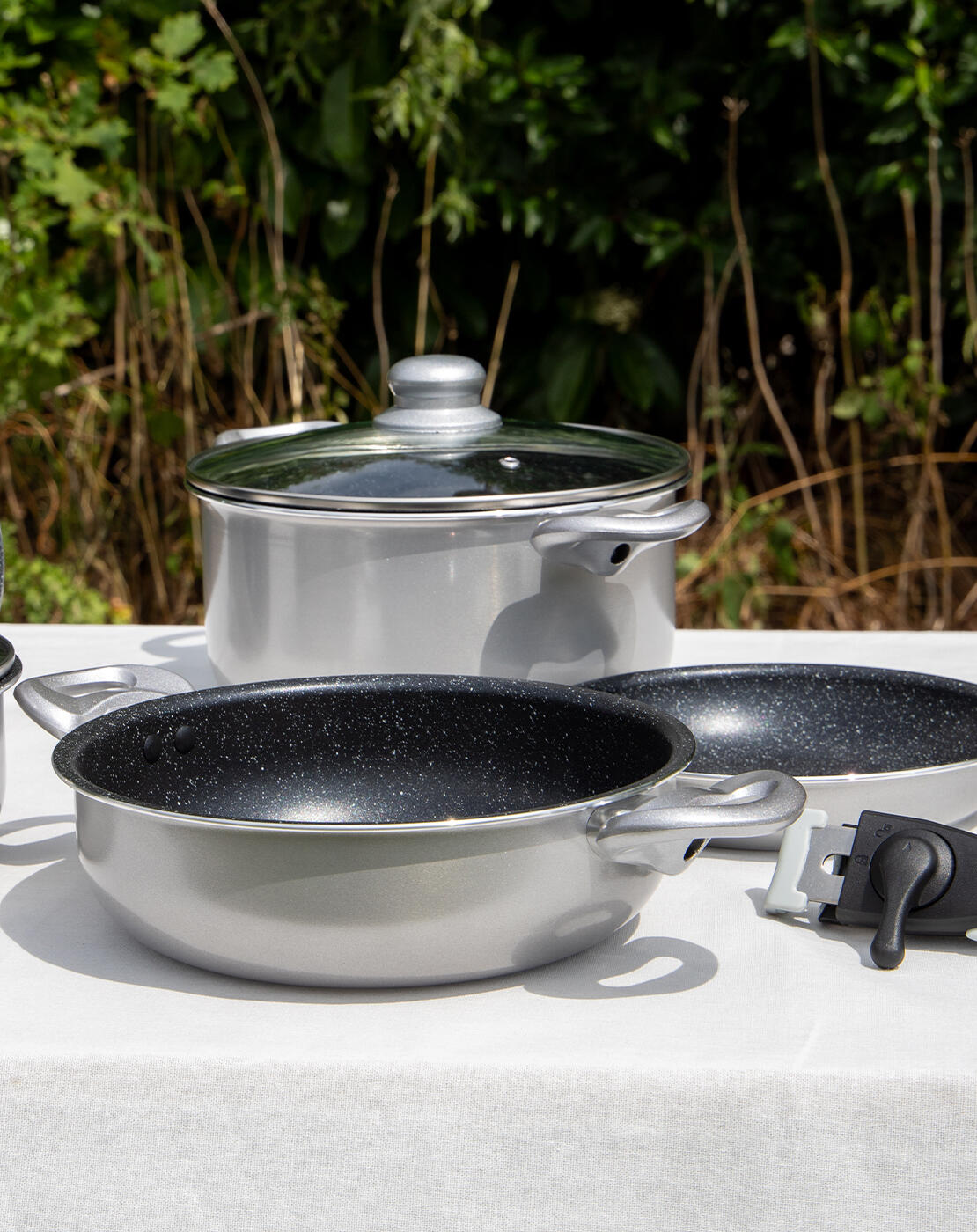 Ensemble batterie de cuisine - Induction - 8 Pièces - Argenté 7/7