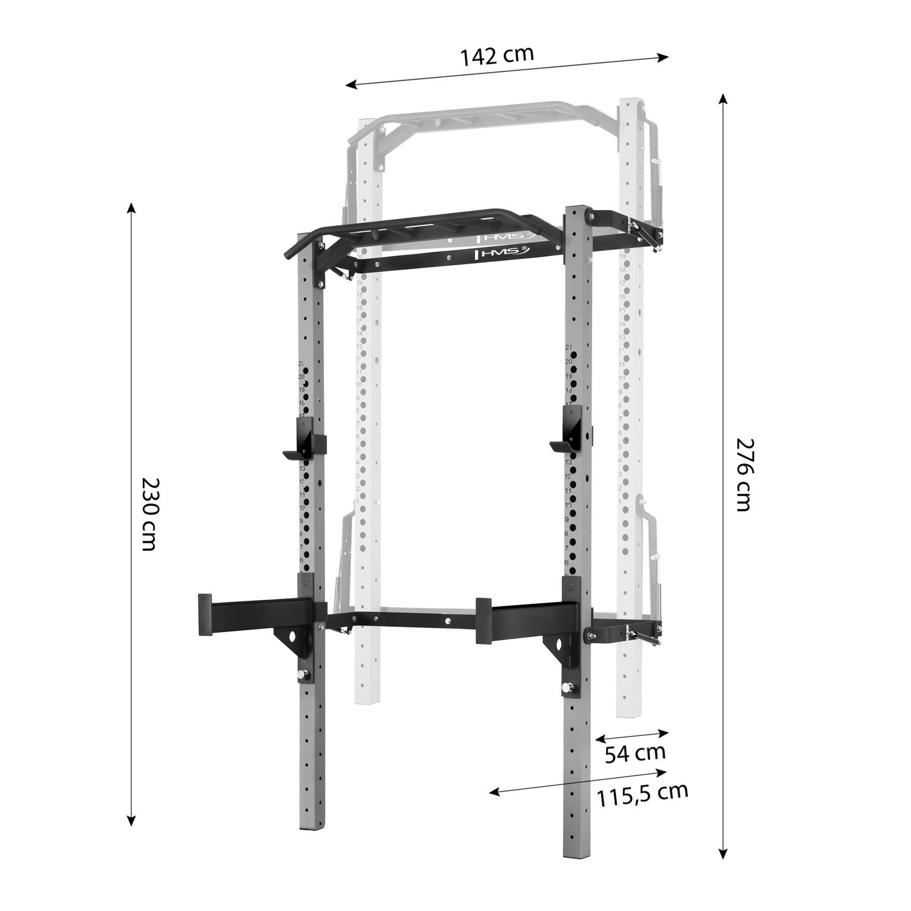 Wall rack pour l'entraînement à domicile HMS klt23 2/7