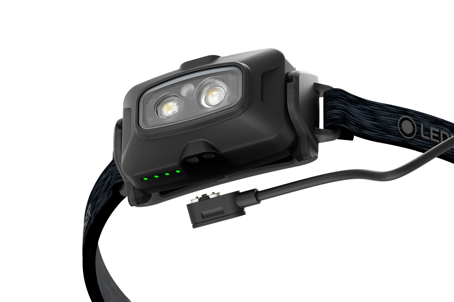 Lampe frontale LED rechargeable – Camping – 500 lm, IP68, 130 m – HF4R CORE Noir 4/7