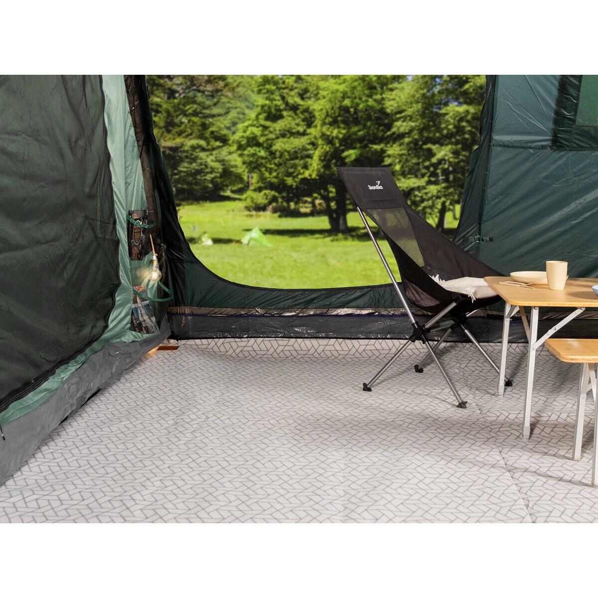 Tapis de tente Lindal - camping - 305×450cm - polaire Softtouch - sac rangement 3/7