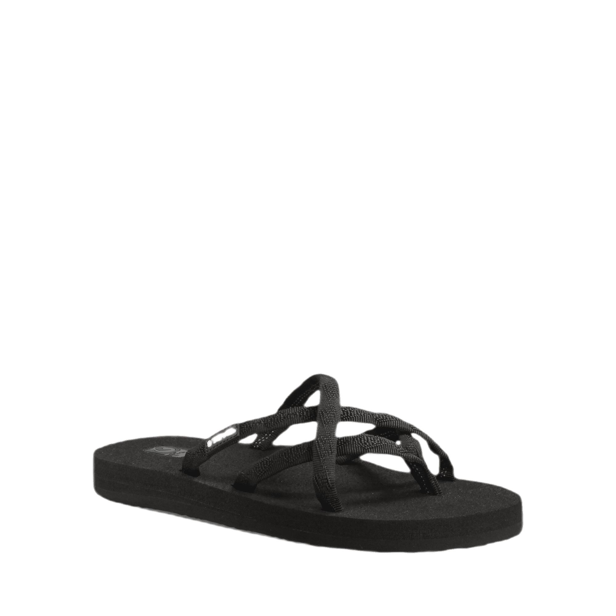 Olowahu Slippers Dames synthetische sandalen Mix B Black On Black 2/5