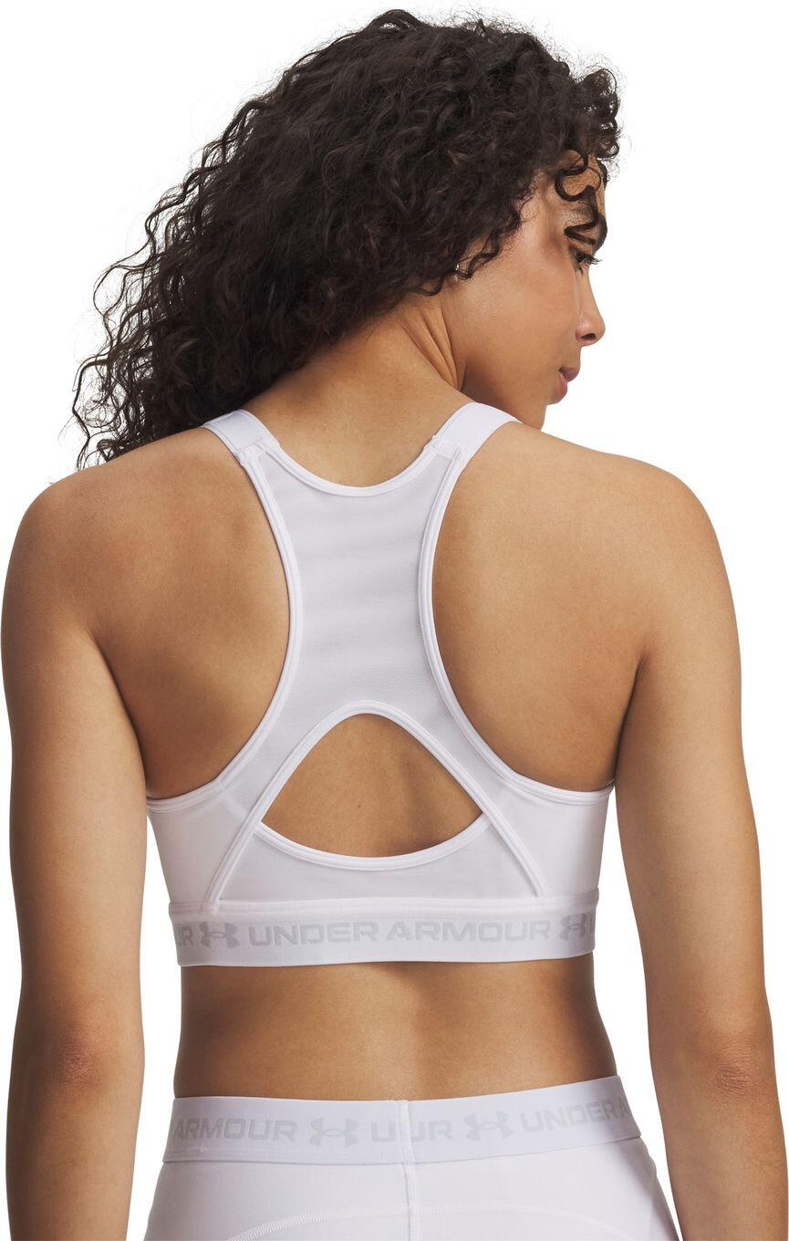 Top desportivo Under Armour HeatGear High Branco para mulher 5/5