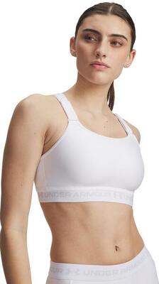 Under armour heatgear high sportbeha voor dames, wit
