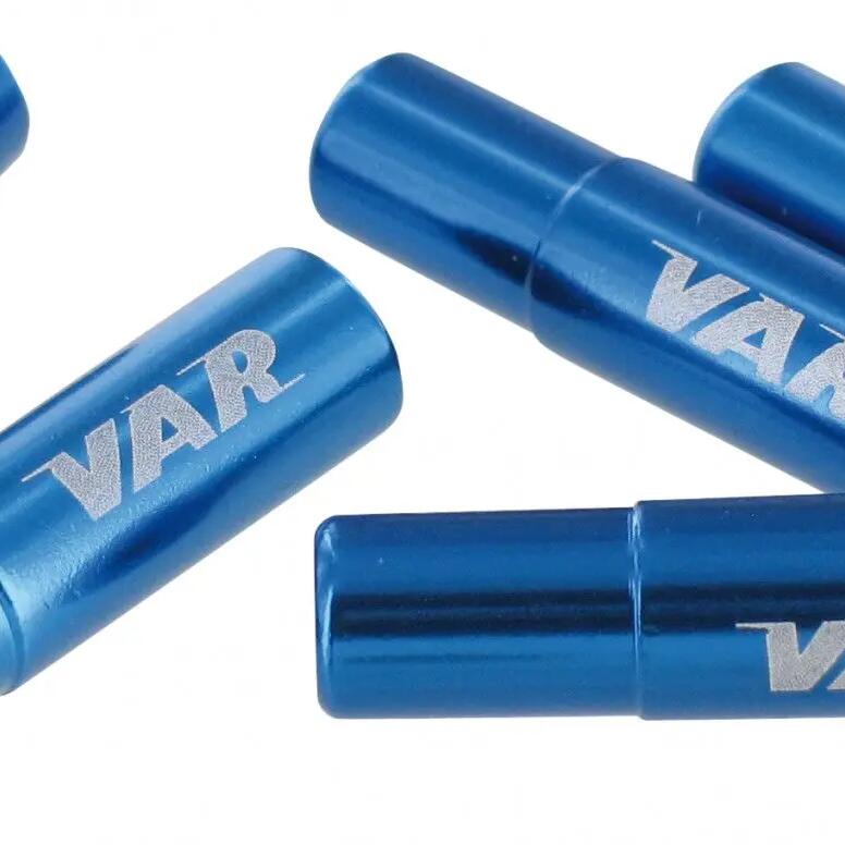 VAR Blue Derailleur Housing Ends