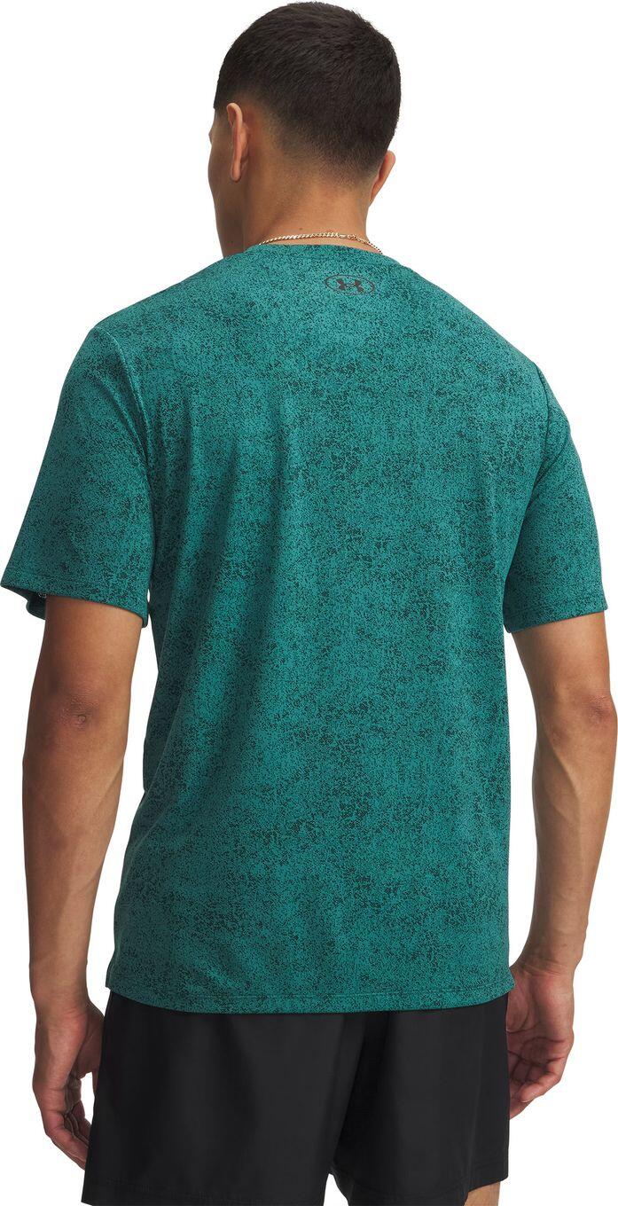 Maillot Manches Courtes Under Armour Tech Vert Homme 2/4