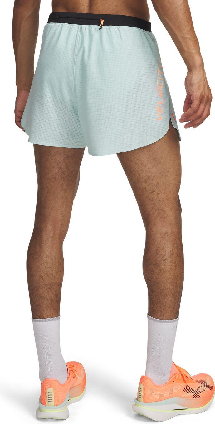 Under Armour Velociti Elite blauwe herenshort met split 2/5