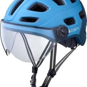 Helmet Cairn Quartz Visor Transparent Led USB Blue