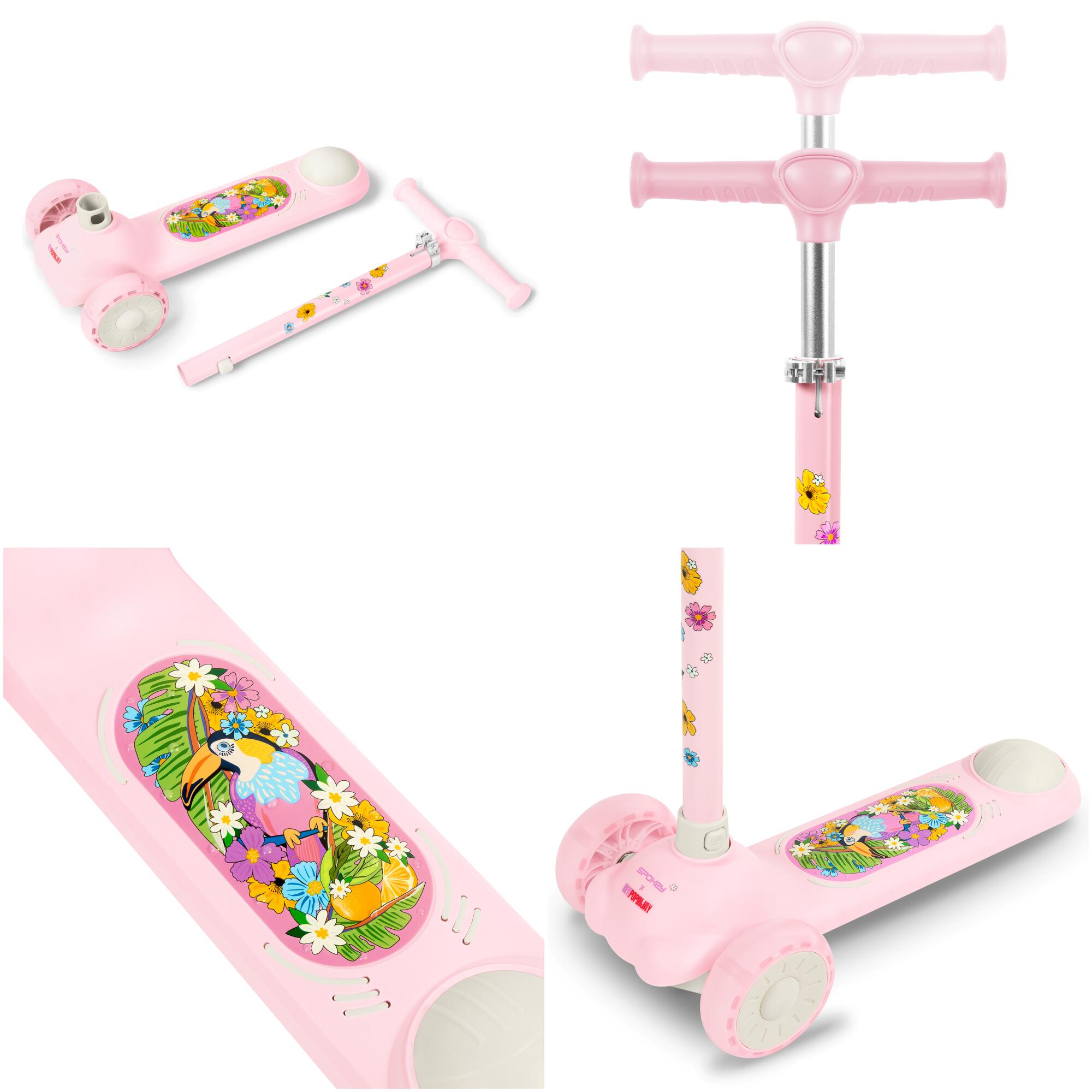 Hulajnoga balansowa trójkołowa dla dziecka Spokey Fiori 4/7
