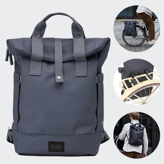 Weathergoods Sweden CITY Bikepack rugtas voor fiets blauw