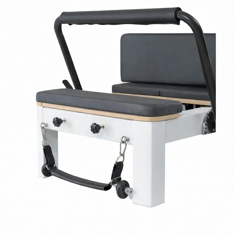 Reformer Pilates Blanche Aluminium Légère Et Polyvalente 3/7