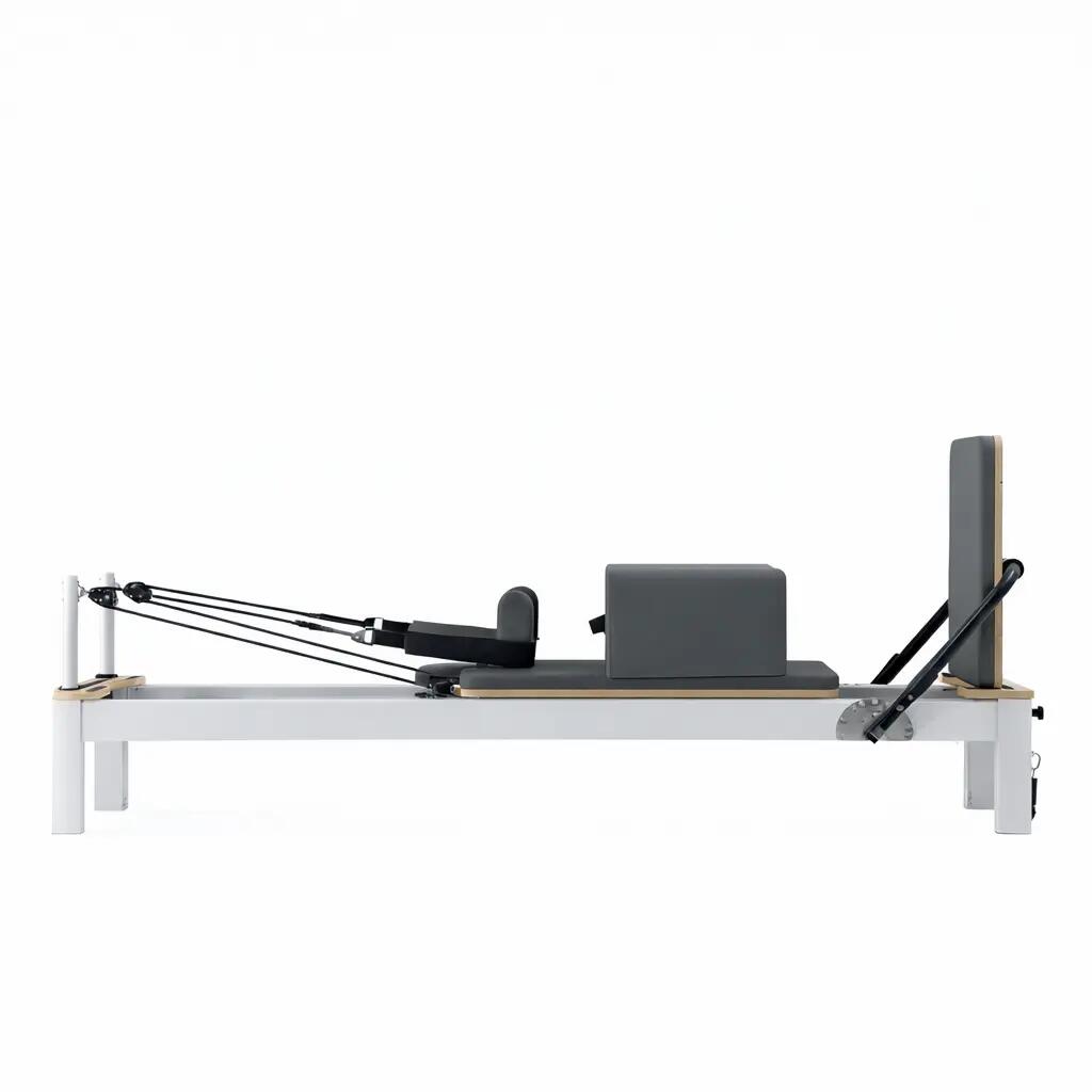Reformer Pilates Blanche Aluminium Légère Et Polyvalente 2/7