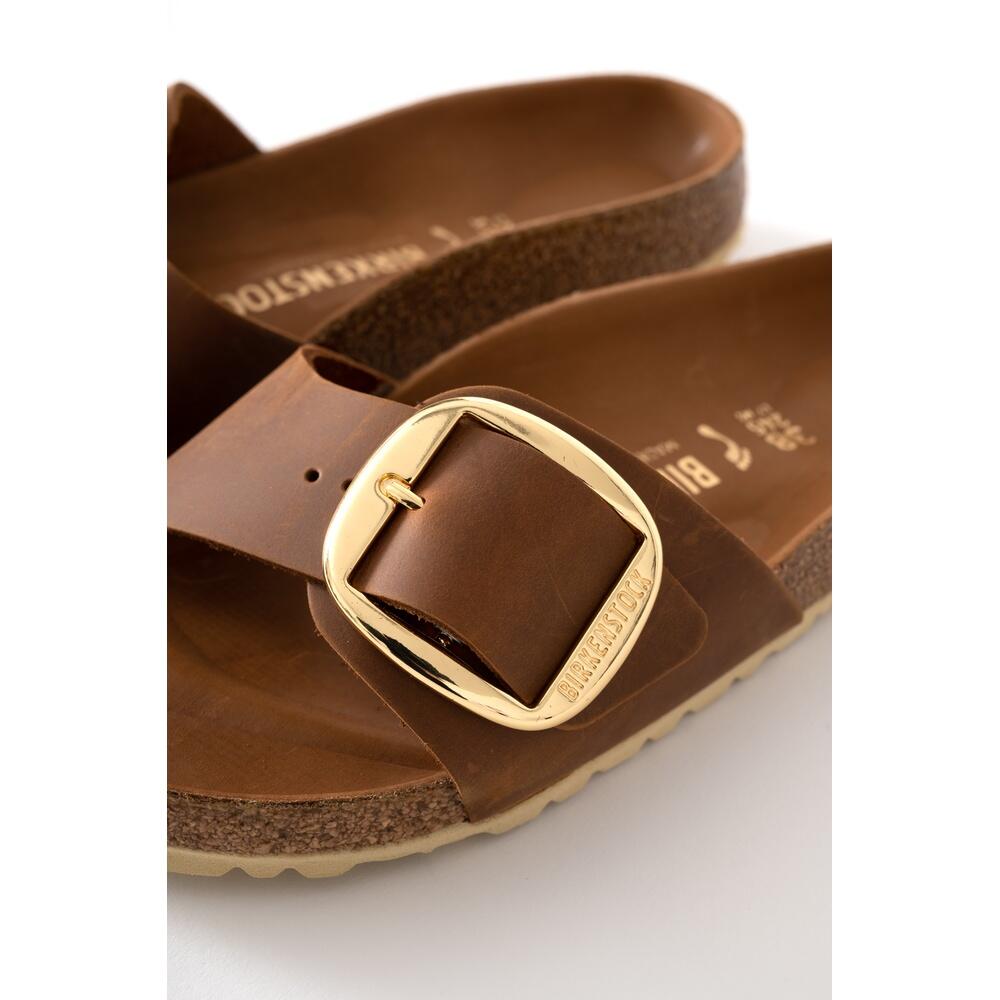Pantoletten Birkenstock Madrid Big Buckle Cognac Dame 5/6