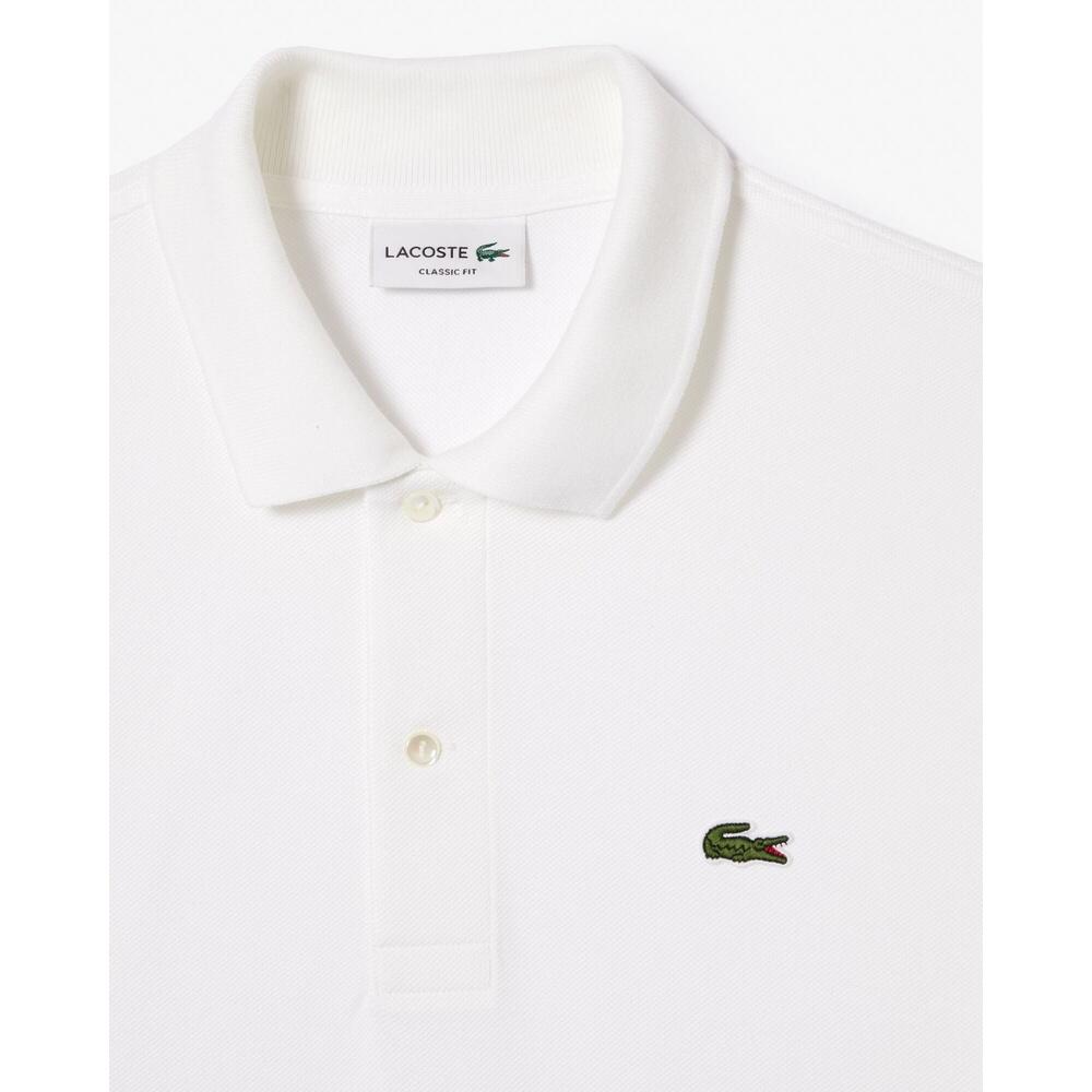 Polos Hombre Lacoste L1212 Short Sleeved Ribbed Collar S Blanco 6/7