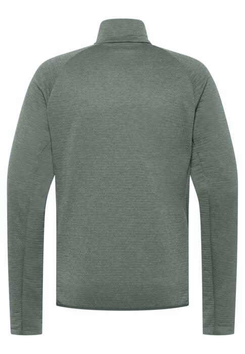 Taiga Fleece Jack Heren Lange rits fleece slate green 2/7