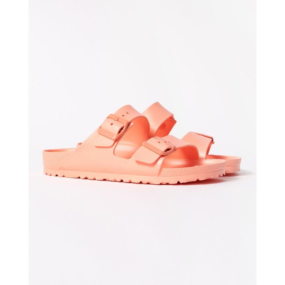 Sandales Plates Femme Birkenstock Arizona Eva Rouge 3/6