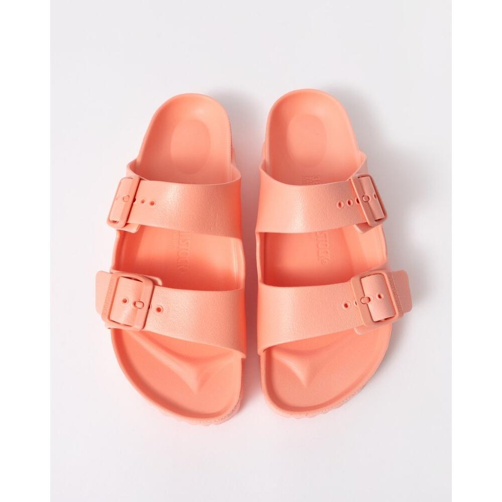 Sandales Plates Femme Birkenstock Arizona Eva Rouge 2/6