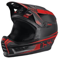 Xact Fullface Helm - zwart/fluor rood