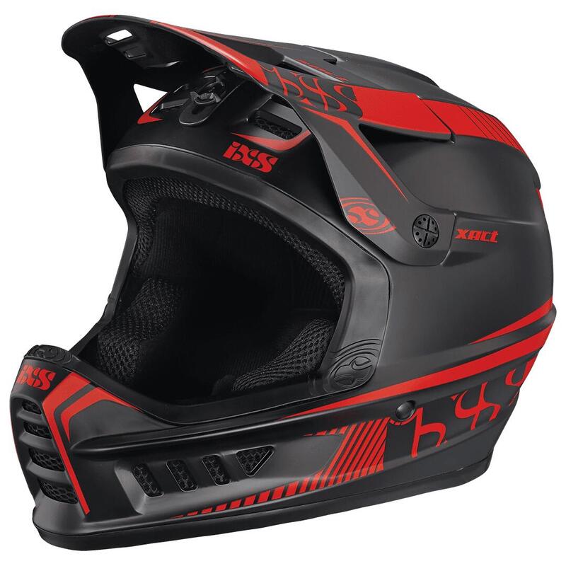 Casque Xact Fullface - noir/rouge fluo