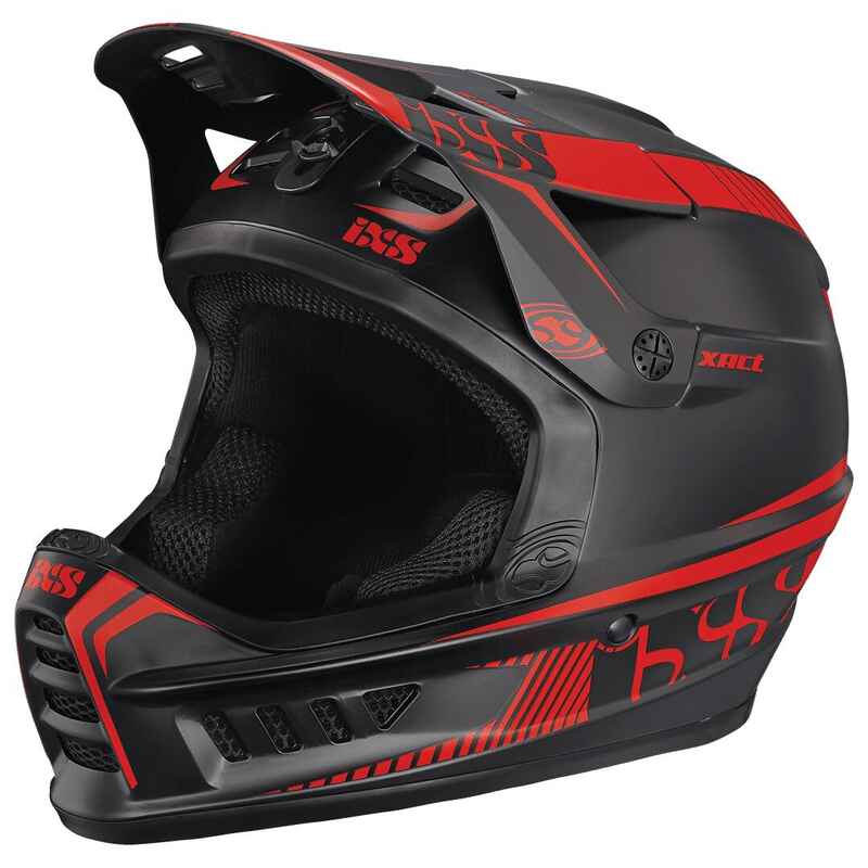 Xact Fullface Helm - black/fluor red Media 1